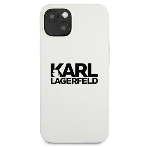 Etui Karl Lagerfeld KLHCP13SSLKLWH Apple iPhone 13 mini Silicone Stack Logo biały/white