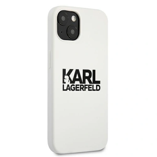 Etui Karl Lagerfeld KLHCP13SSLKLWH Apple iPhone 13 mini Silicone Stack Logo biały/white