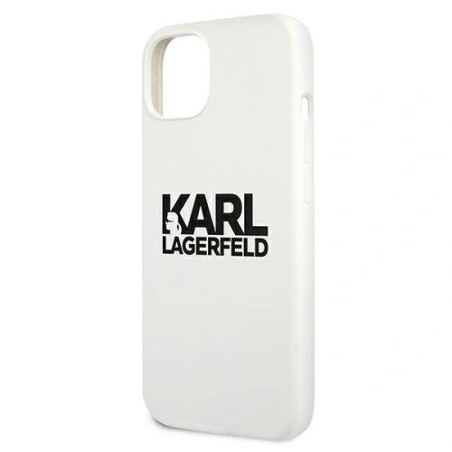 Etui Karl Lagerfeld KLHCP13SSLKLWH Apple iPhone 13 mini Silicone Stack Logo biały/white