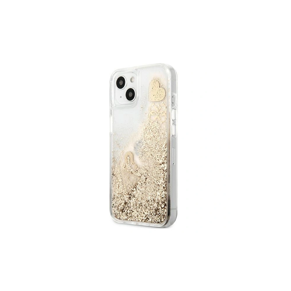 Hurtownia GSM - Etui Guess GUHCP13SGLHFLGO Apple iPhone 13 mini gold/złoty hardcase Glitter Charms - GUE1326GLD - {ean13} - Hurt
