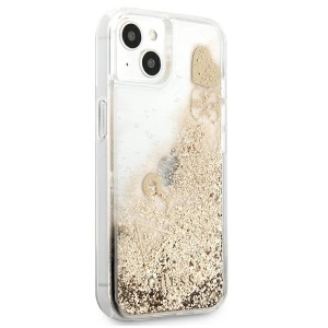 Etui Guess GUHCP13SGLHFLGO Apple iPhone 13 mini gold/złoty hardcase Glitter Charms