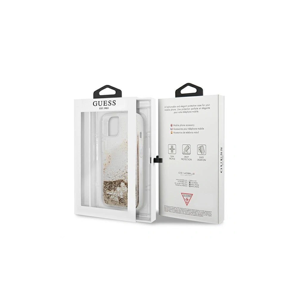 Hurtownia GSM - Etui Guess GUHCP13SGLHFLGO Apple iPhone 13 mini gold/złoty hardcase Glitter Charms - GUE1326GLD - {ean13} - Hurt