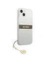 Hurtownia GSM - Etui Guess GUHCP13SKB4GBR Apple iPhone 13 mini Transparent hardcase 4G Brown Strap Charm - GUE1327CL - {ean13} - Hurt