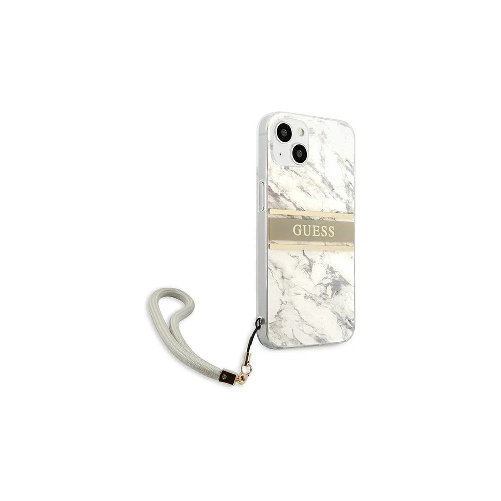 Hurtownia GSM - Etui Guess GUHCP13SKMABGR Apple iPhone 13 mini szary/grey hardcase Marble Strap Collection - GUE1329GRY - {ean13} - Hurt