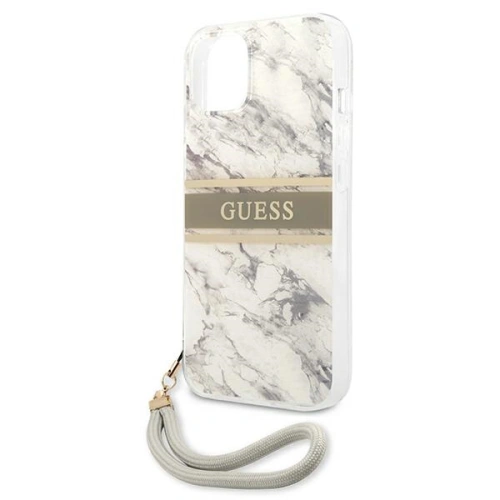 Etui Guess GUHCP13SKMABGR Apple iPhone 13 mini szary/grey hardcase Marble Strap Collection