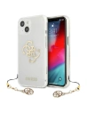 Etui Guess GUHCP13SKS4GGO Apple iPhone 13 mini Transparent hardcase 4G Gold Charms Collection