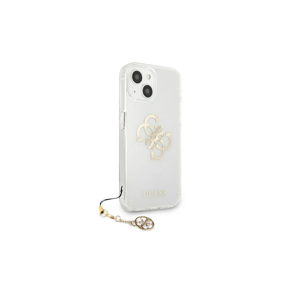 Hurtownia GSM - Case Guess GUHCP13SKS4GGO Apple iPhone 13 mini Transparentes Hardcase 4G Gold Charms Collection - GUE1330CL - {ean13} - Hurt