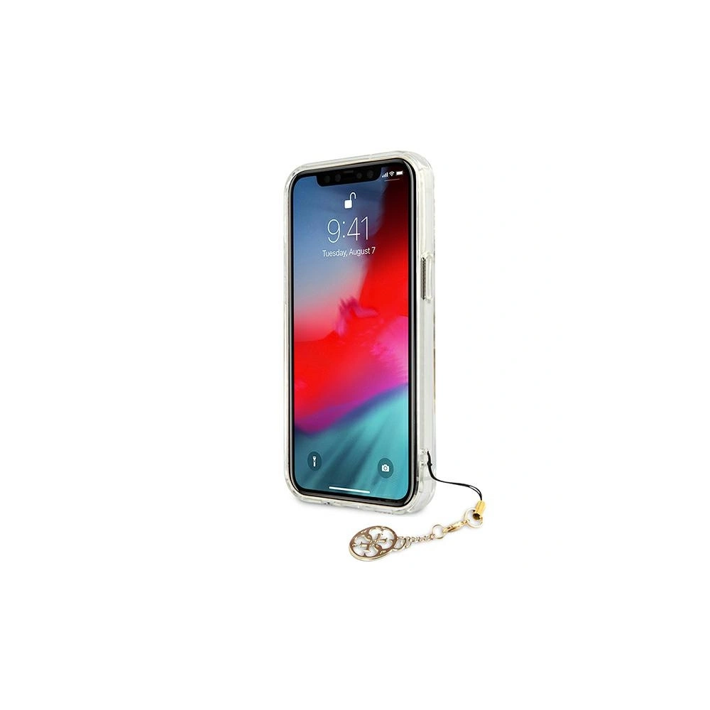 Hurtownia GSM - Case Guess GUHCP13SKS4GGO Apple iPhone 13 mini Transparentes Hardcase 4G Gold Charms Collection - GUE1330CL - {ean13} - Hurt