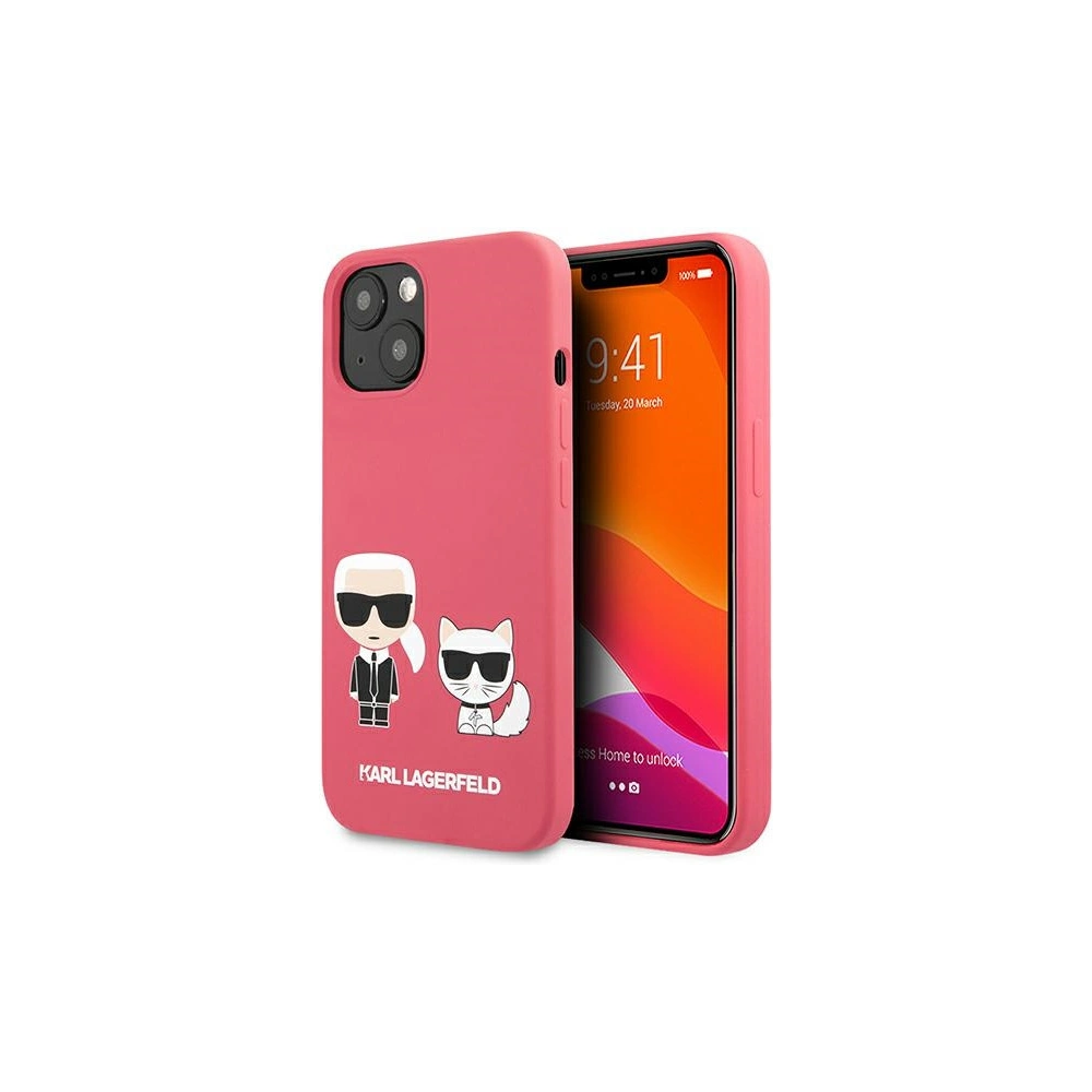 Hurtownia GSM - Case Karl Lagerfeld KLHCP13SSSKCP Apple iPhone 13 mini Hardcase rosa/pink Silikon Karl & Choupette - KLD688PNK - {ean13} - Hurt