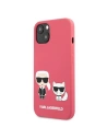 Hurtownia GSM - Case Karl Lagerfeld KLHCP13SSSKCP Apple iPhone 13 mini Hardcase rosa/pink Silikon Karl & Choupette - KLD688PNK - {ean13} - Hurt