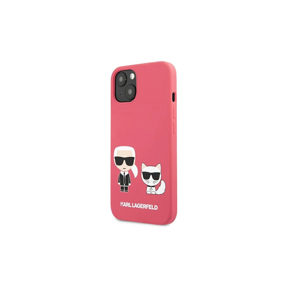 Hurtownia GSM - Case Karl Lagerfeld KLHCP13SSSKCP Apple iPhone 13 mini Hardcase rosa/pink Silikon Karl & Choupette - KLD688PNK - {ean13} - Hurt