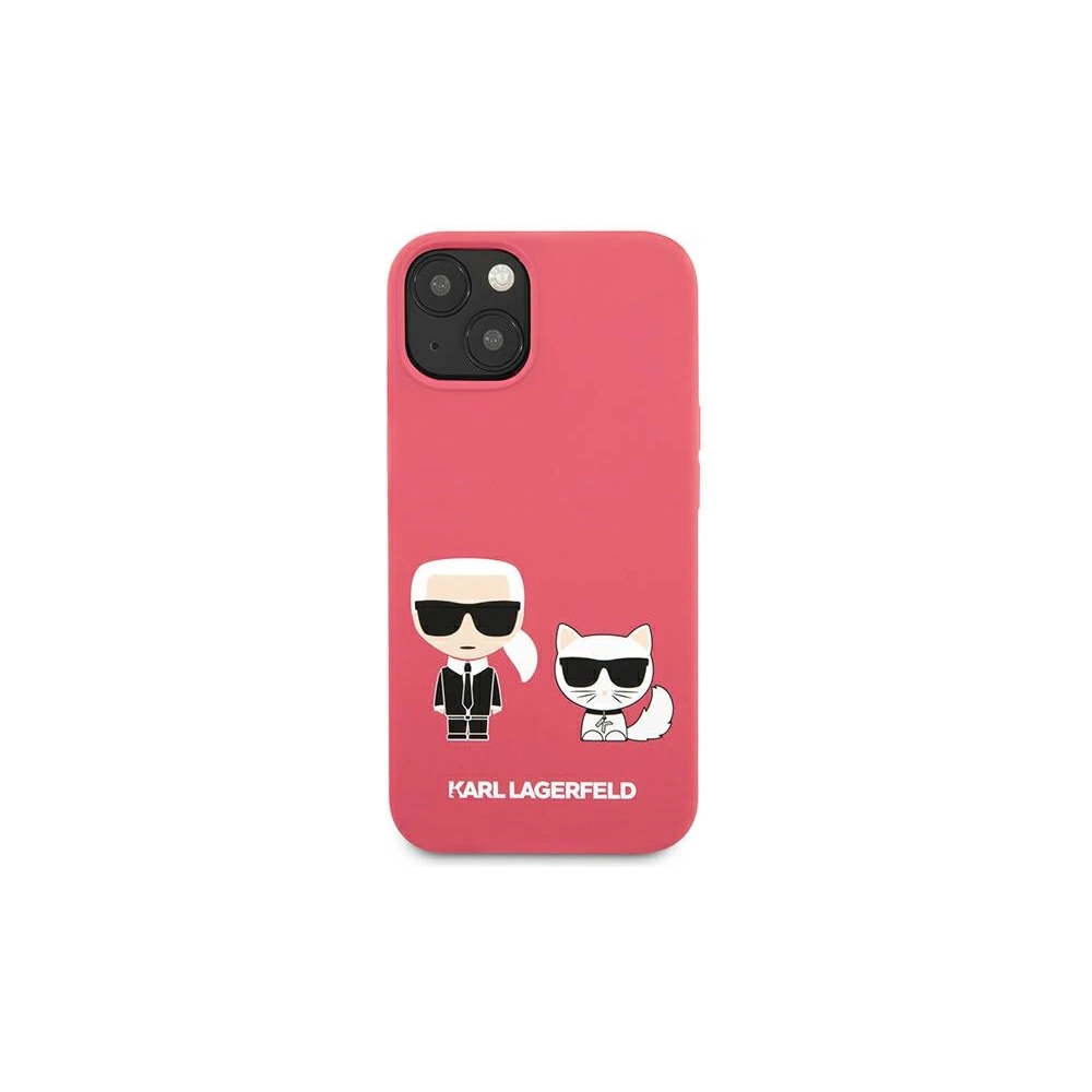 Hurtownia GSM - Case Karl Lagerfeld KLHCP13SSSKCP Apple iPhone 13 mini Hardcase rosa/pink Silikon Karl & Choupette - KLD688PNK - {ean13} - Hurt