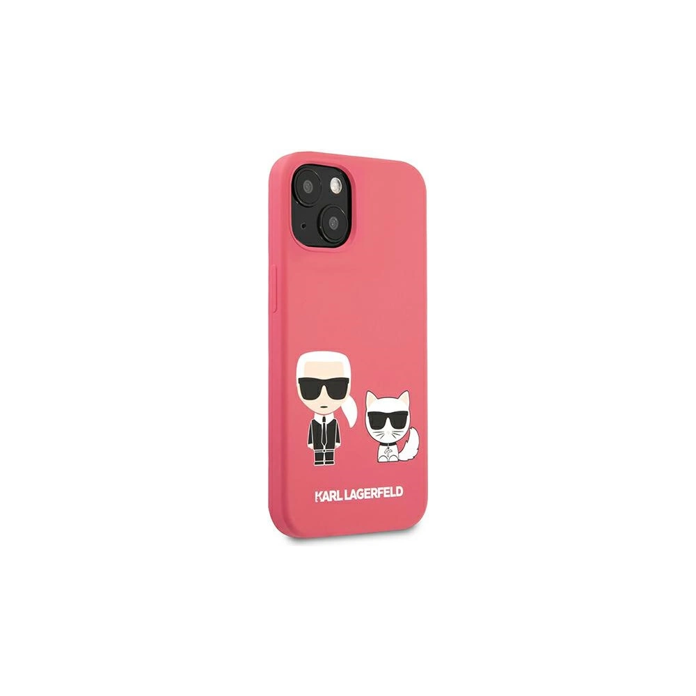 Hurtownia GSM - Case Karl Lagerfeld KLHCP13SSSKCP Apple iPhone 13 mini Hardcase rosa/pink Silikon Karl & Choupette - KLD688PNK - {ean13} - Hurt