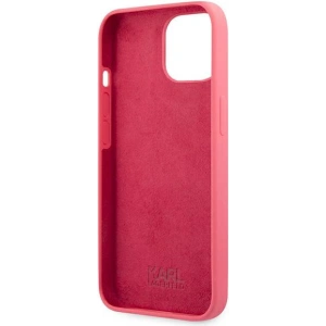 Etui Karl Lagerfeld KLHCP13SSSKCP Apple iPhone 13 mini hardcase różowy/pink Silicone Karl & Choupette
