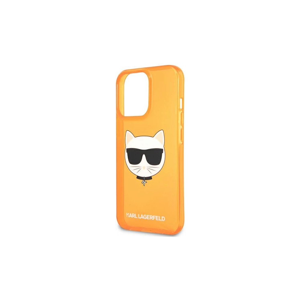 Hurtownia GSM - Etui Karl Lagerfeld KLHCP13XCHTRO Apple iPhone 13 Pro Max pomarańczowy/orange hardcase Glitter Choupette Fluo - KLD691ORG - {ean13} - Hurt
