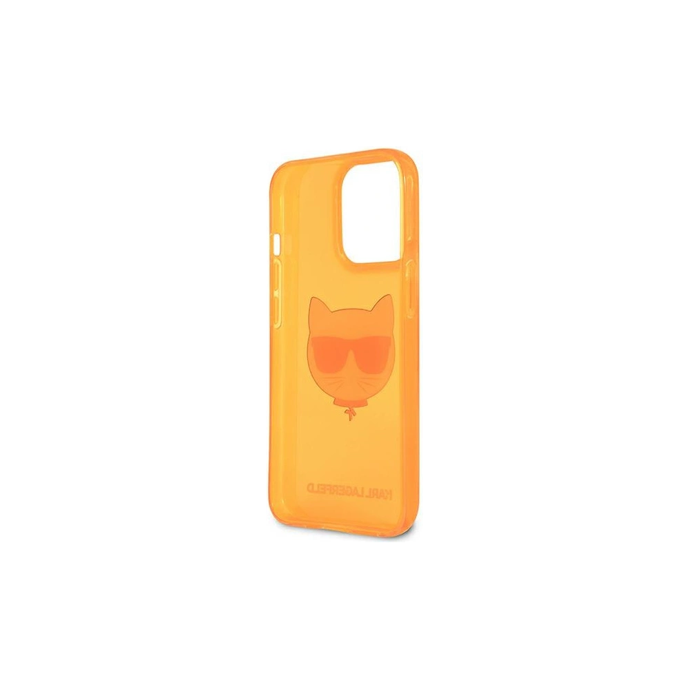 Hurtownia GSM - Etui Karl Lagerfeld KLHCP13XCHTRO Apple iPhone 13 Pro Max pomarańczowy/orange hardcase Glitter Choupette Fluo - KLD691ORG - {ean13} - Hurt