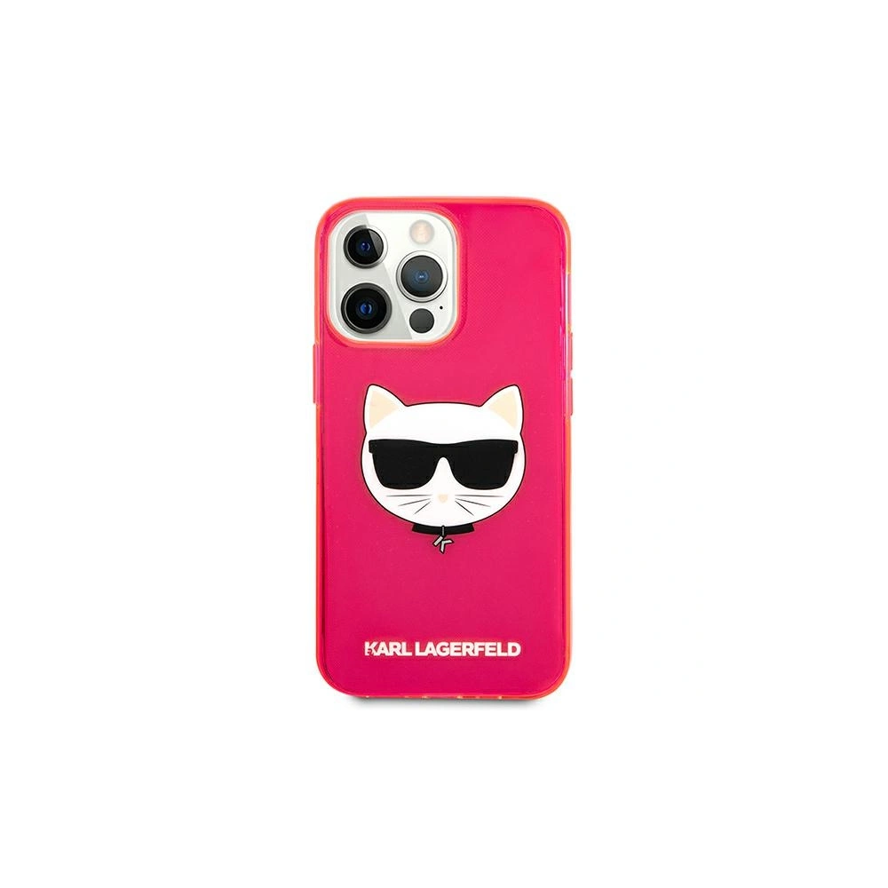 Hurtownia GSM - Etui Karl Lagerfeld KLHCP13XCHTRP Apple iPhone 13 Pro Max różowy/pink hardcase Glitter Choupette Fluo - KLD692PNK - {ean13} - Hurt