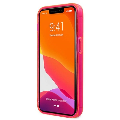 Etui Karl Lagerfeld KLHCP13XCHTRP Apple iPhone 13 Pro Max różowy/pink hardcase Glitter Choupette Fluo