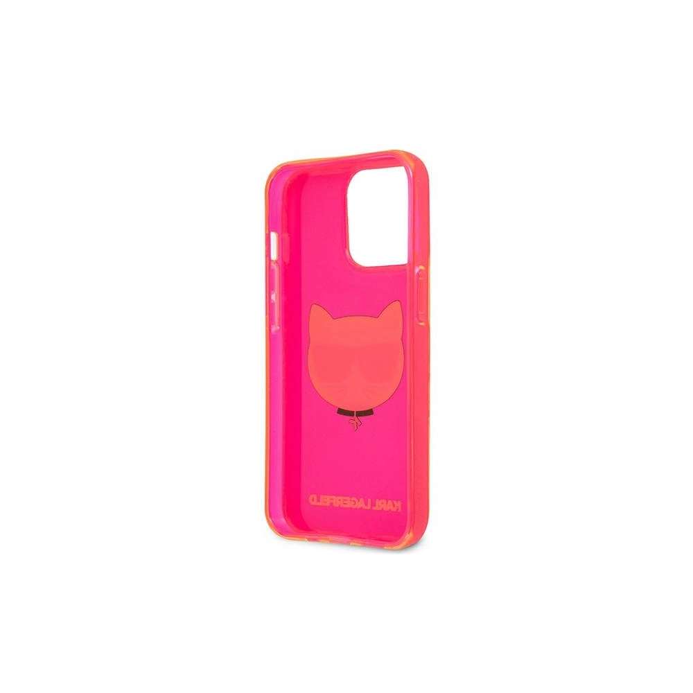 Hurtownia GSM - Etui Karl Lagerfeld KLHCP13XCHTRP Apple iPhone 13 Pro Max różowy/pink hardcase Glitter Choupette Fluo - KLD692PNK - {ean13} - Hurt