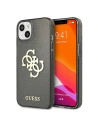 Case Guess GUHCP13SPCUGL4GBK Apple iPhone 13 mini schwarz/black Hartschale Glitter 4G Big Logo