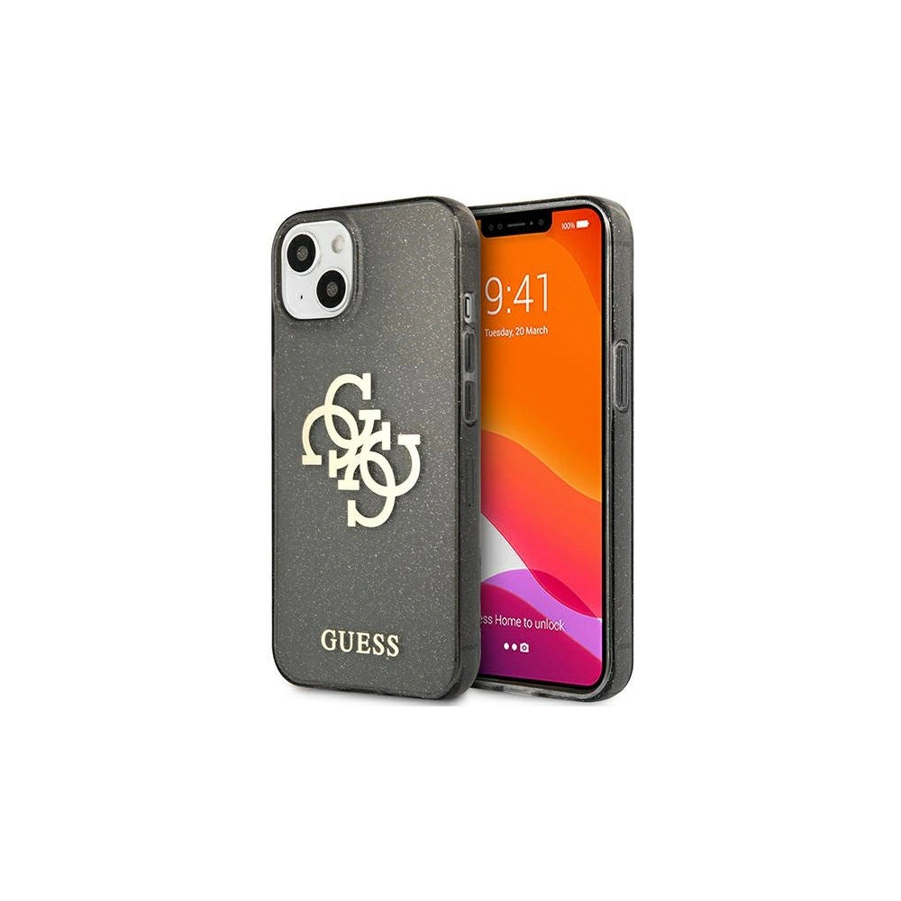 Hurtownia GSM - Etui Guess GUHCP13SPCUGL4GBK Apple iPhone 13 mini černý/black hard case Glitter 4G Big Logo - GUE1331BLK - {ean13} - Hurt