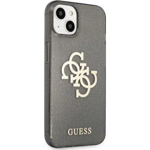 Hurtownia GSM - Case Guess GUHCP13SPCUGL4GBK Apple iPhone 13 mini schwarz/black Hartschale Glitter 4G Big Logo - GUE1331BLK - {ean13} - Hurt