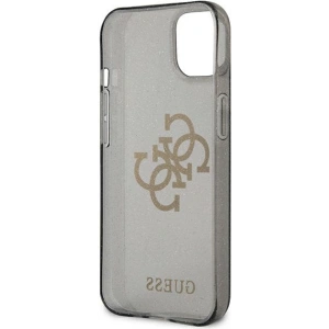 Hurtownia GSM - Case Guess GUHCP13SPCUGL4GBK Apple iPhone 13 mini schwarz/black Hartschale Glitter 4G Big Logo - GUE1331BLK - {ean13} - Hurt
