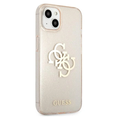 Etui Guess GUHCP13SPCUGL4GGO Apple iPhone 13 mini złoty/gold hard case Glitter 4G Big Logo