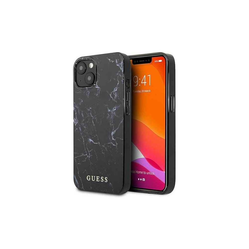 Hurtownia GSM - Etui Guess GUHCP13SPCUMABK Apple iPhone 13 mini czarny/black hardcase Marble - GUE1333BLK - {ean13} - Hurt