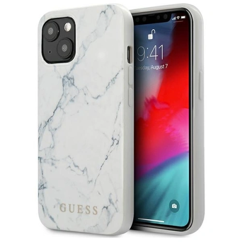 Etui Guess GUHCP13SPCUMAWH Apple iPhone 13 mini biały/white hardcase Marble