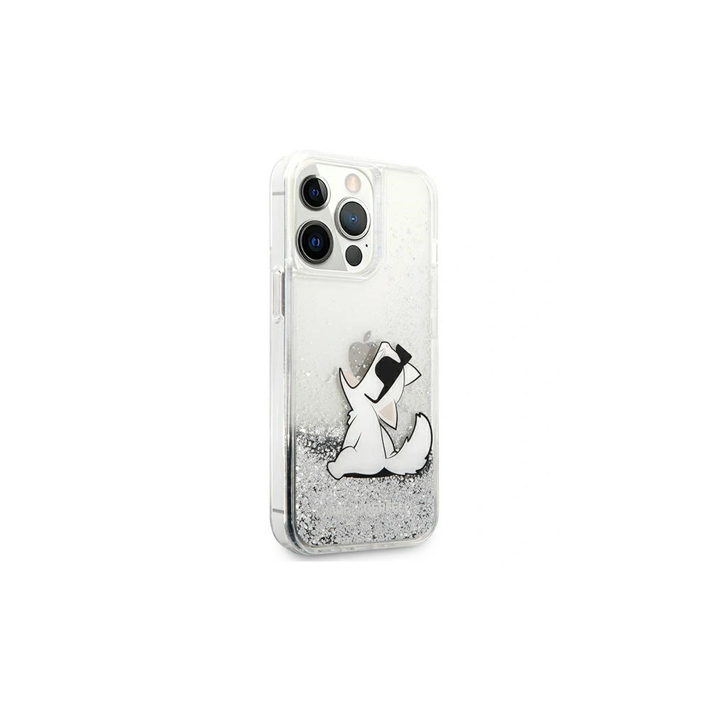 Hurtownia GSM - Etui Karl Lagerfeld KLHCP13XGCFS Apple iPhone 13 Pro Max stříbrný/hardcase Liquid Glitter Choupette Fun - KLD693SLV - {ean13} - Hurt