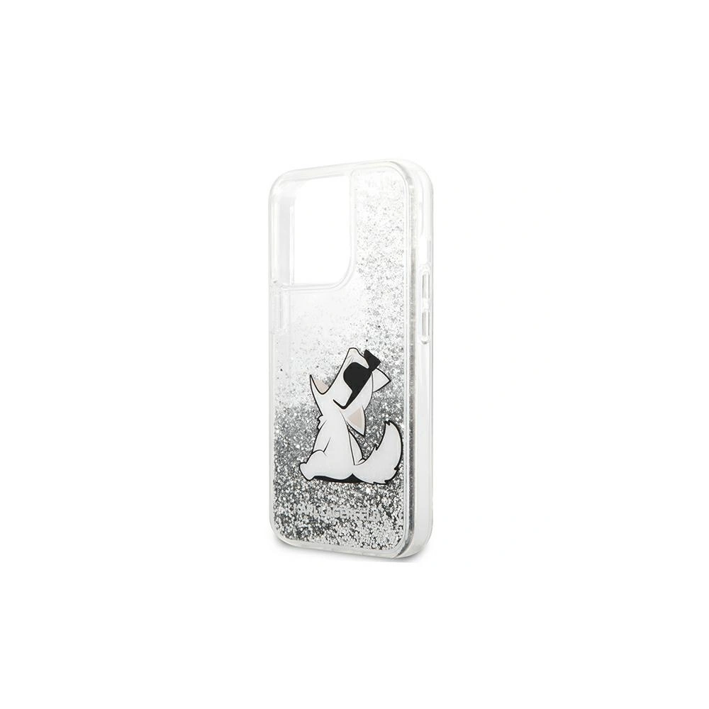 Hurtownia GSM - Etui Karl Lagerfeld KLHCP13XGCFS Apple iPhone 13 Pro Max stříbrný/hardcase Liquid Glitter Choupette Fun - KLD693SLV - {ean13} - Hurt