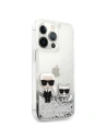 Hurtownia GSM - Etui Karl Lagerfeld KLHCP13XGKCS Apple iPhone 13 Pro Max stříbrný/silver hardcase Liquid Glitter Karl&Choupette - KLD694SLV - {ean13} - Hurt