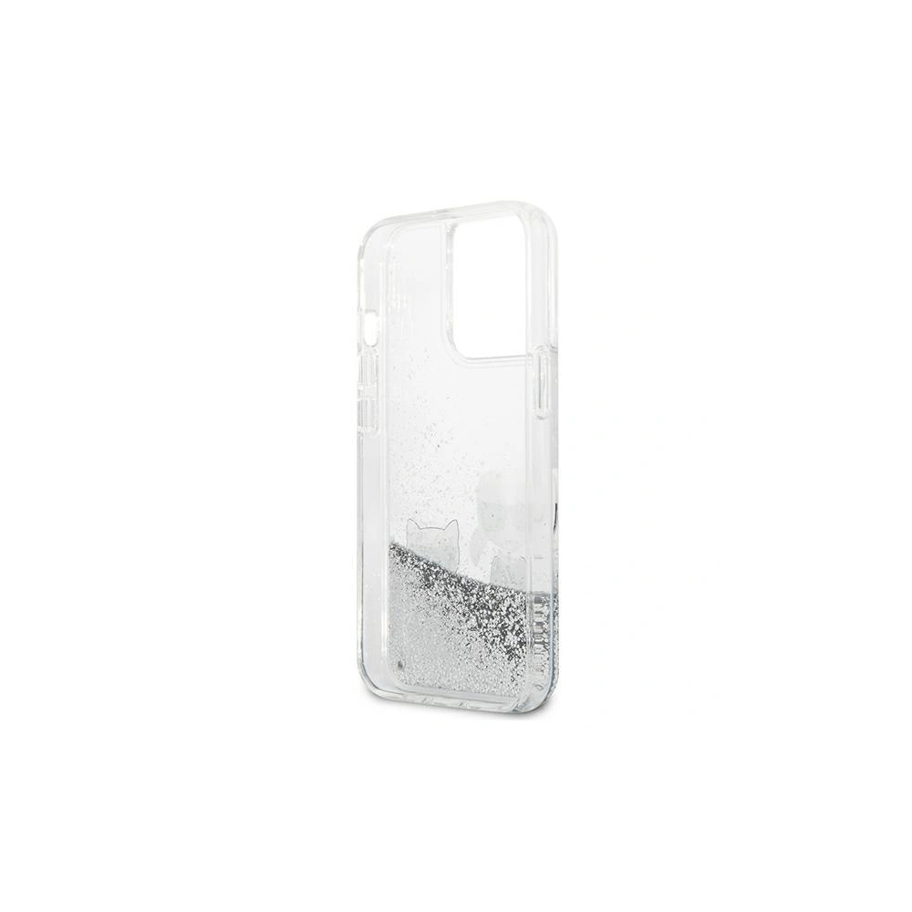 Hurtownia GSM - Etui Karl Lagerfeld KLHCP13XGKCS Apple iPhone 13 Pro Max srebrny/silver hardcase Liquid Glitter Karl&Choupette - KLD694SLV - {ean13} - Hurt