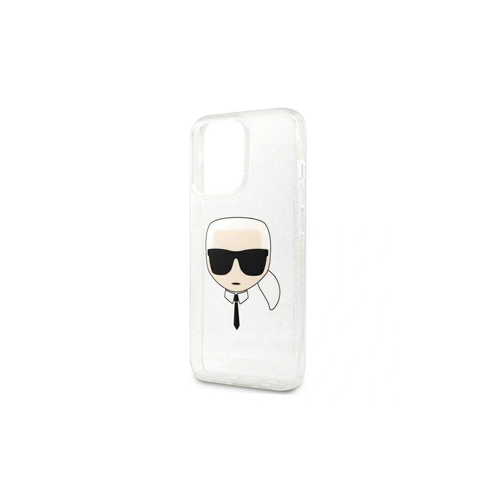 Hurtownia GSM - Etui Karl Lagerfeld KLHCP13XKHTUGLS Apple iPhone 13 Pro Max srebrny/silver hardcase Glitter Karl`s Head - KLD695SLV - {ean13} - Hurt