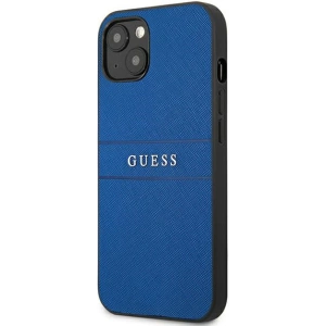 Guess GUHCP13SPSASBBL Apple iPhone 13 mini blue Saffiano Strap