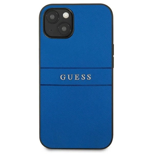 Etui Guess GUHCP13SPSASBBL Apple iPhone 13 mini niebieski/blue Saffiano Strap