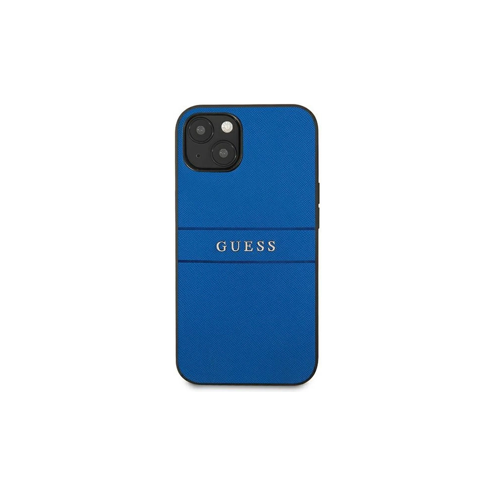 Hurtownia GSM - Etui Guess GUHCP13SPSASBBL Apple iPhone 13 mini niebieski/blue Saffiano Strap - GUE1336BLU - {ean13} - Hurt