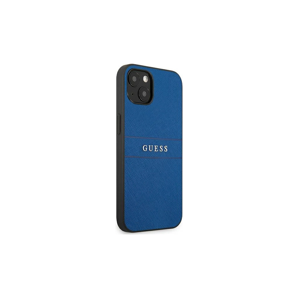 Hurtownia GSM - Etui Guess GUHCP13SPSASBBL Apple iPhone 13 mini niebieski/blue Saffiano Strap - GUE1336BLU - {ean13} - Hurt