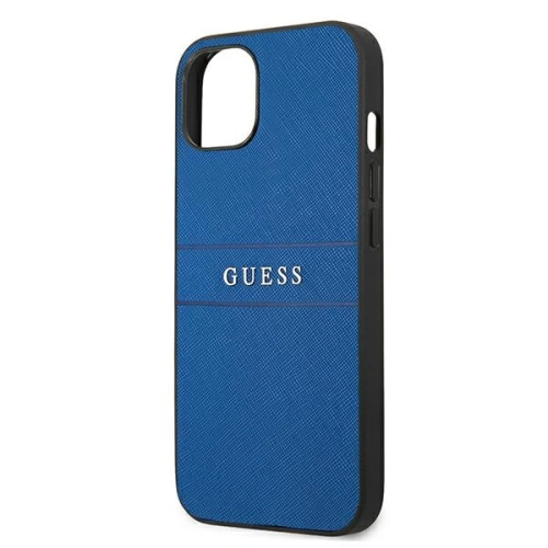Etui Guess GUHCP13SPSASBBL Apple iPhone 13 mini niebieski/blue Saffiano Strap