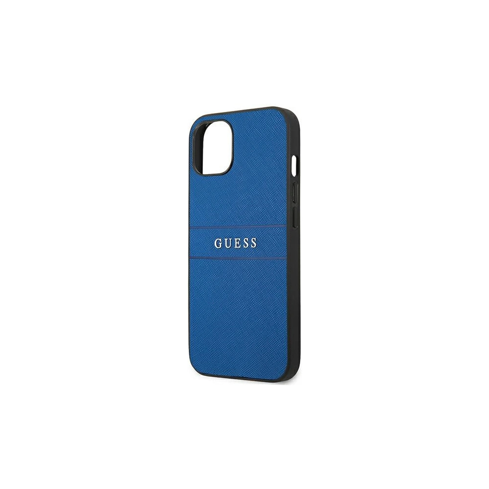 Hurtownia GSM - Etui Guess GUHCP13SPSASBBL Apple iPhone 13 mini niebieski/blue Saffiano Strap - GUE1336BLU - {ean13} - Hurt