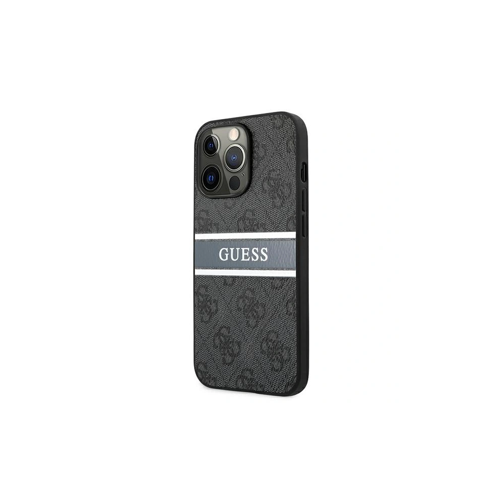 Wholesale Guess GUHCP13X4GDGR Apple iPhone 13 Pro Max grey hardcase 4G Stripe - GUE1337GRY - {ean13} - Hurt