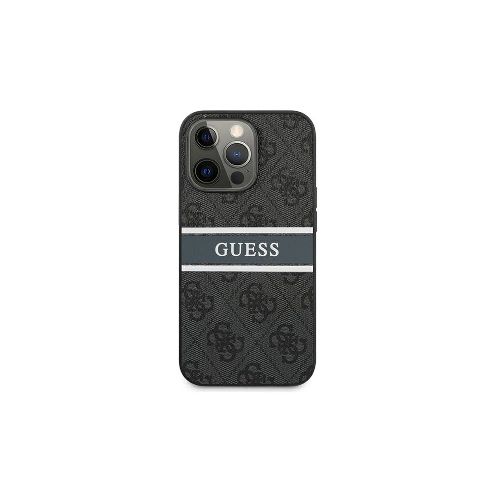 Wholesale Guess GUHCP13X4GDGR Apple iPhone 13 Pro Max grey hardcase 4G Stripe - GUE1337GRY - {ean13} - Hurt