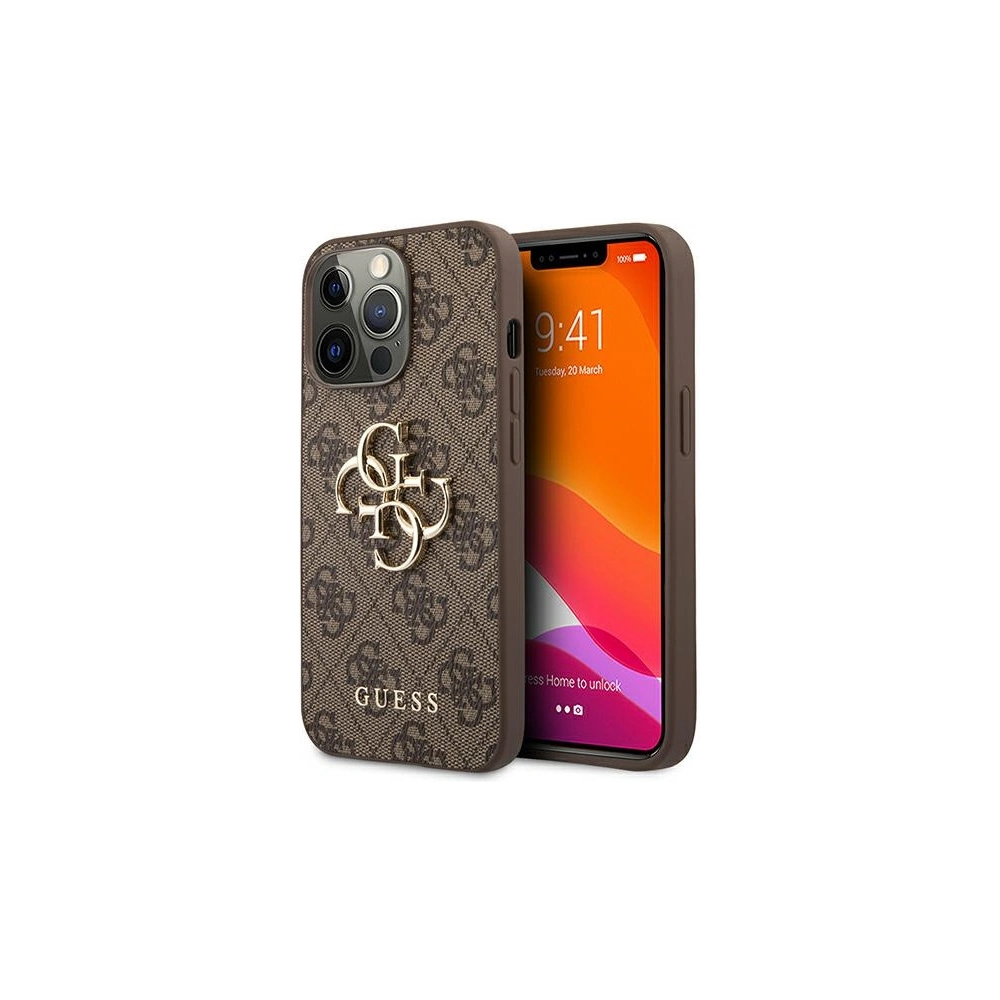 Hurtownia GSM - Etui Guess GUHCP13X4GMGBR Apple iPhone 13 Pro Max hnědý/brown hardcase 4G Big Metal Logo - GUE1338BR - {ean13} - Hurt