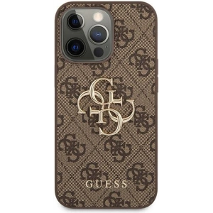 Etui Guess GUHCP13X4GMGBR Apple iPhone 13 Pro Max brązowy/brown hardcase 4G Big Metal Logo