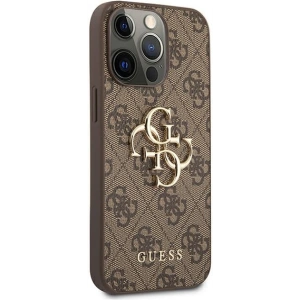 Etui Guess GUHCP13X4GMGBR Apple iPhone 13 Pro Max brązowy/brown hardcase 4G Big Metal Logo