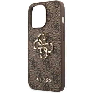 Etui Guess GUHCP13X4GMGBR Apple iPhone 13 Pro Max brązowy/brown hardcase 4G Big Metal Logo