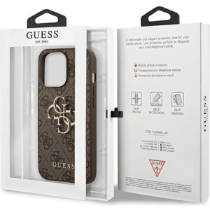 Etui Guess GUHCP13X4GMGBR Apple iPhone 13 Pro Max brązowy/brown hardcase 4G Big Metal Logo