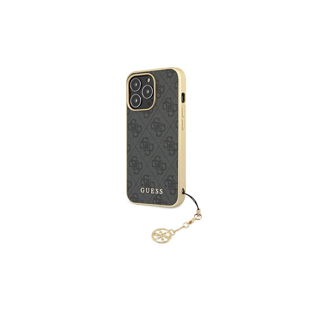 Hurtownia GSM - Etui Guess GUHCP13XGF4GGR Apple iPhone 13 Pro Max szary/grey hardcase 4G Charms Collection - GUE1340GRY - {ean13} - Hurt