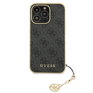 Etui Guess GUHCP13XGF4GGR Apple iPhone 13 Pro Max szary/grey hardcase 4G Charms Collection